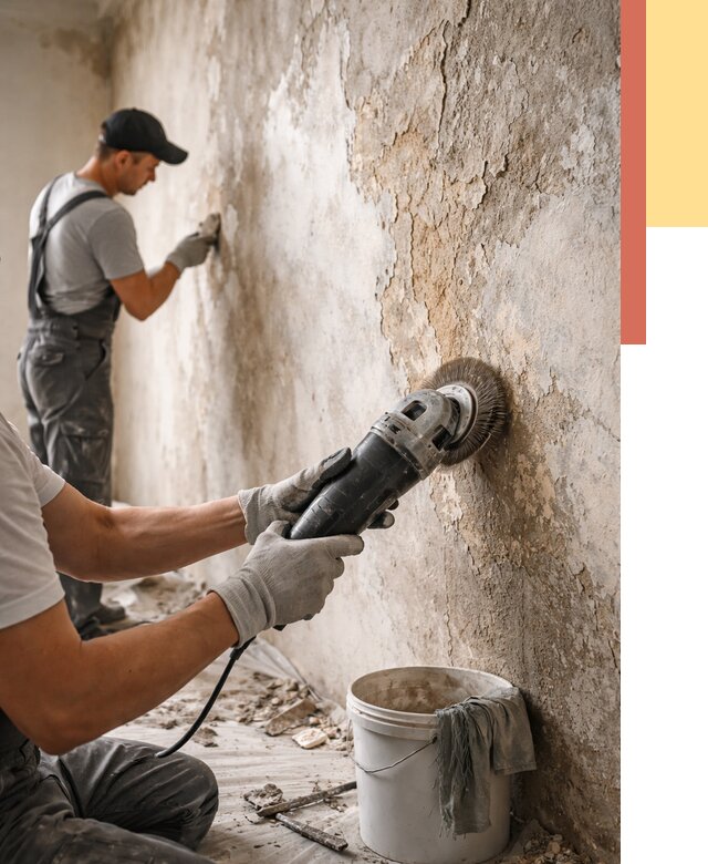 Снятие и удаление краски со стен в Евпатории от 2212 руб. — ОТДЕЛОЧНИК-Евп