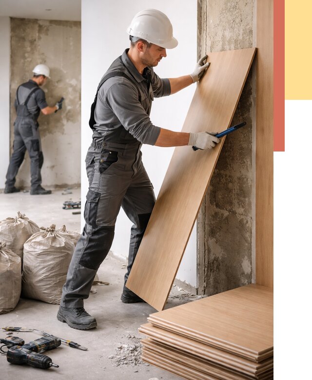 Демонтаж стеновых панелей в Евпатории от 3687 руб. за м² быстро и недорого | ОТДЕЛОЧНИК-Евп