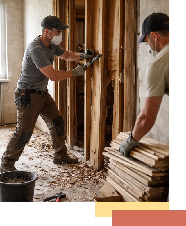 Демонтаж деревянных перегородок в Евпатории быстро и аккуратно