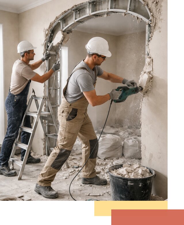 Демонтаж гипсокартонной арки в Евпатории быстро и аккуратно