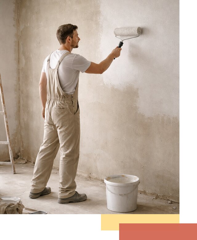 Грунтовка стен под отделку в Евпатории профессиональным раствором