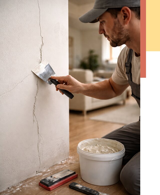 Заделка трещин и сколов в Евпатории от 2581 руб. — быстро и недорого | ОТДЕЛОЧНИК-Евп