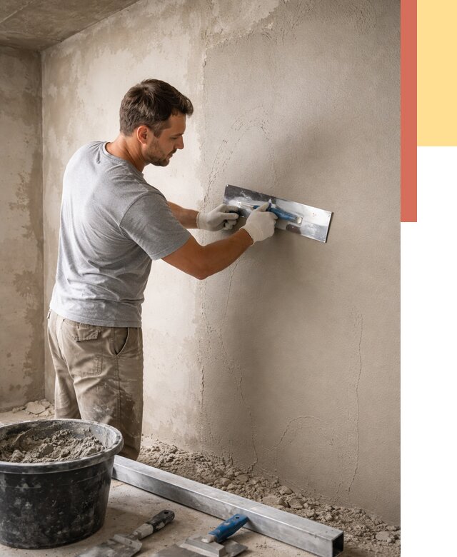 Штукатурка стен без маяков в Евпатории от 7584 руб/м2 — услуги и цена | ОТДЕЛОЧНИК-Евп