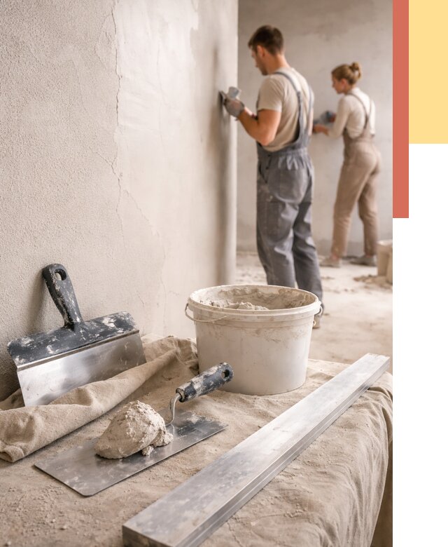 Штукатурка стен гипсовая в Евпатории от 4740 руб/м2 — быстро и недорого | ОТДЕЛОЧНИК-Евп