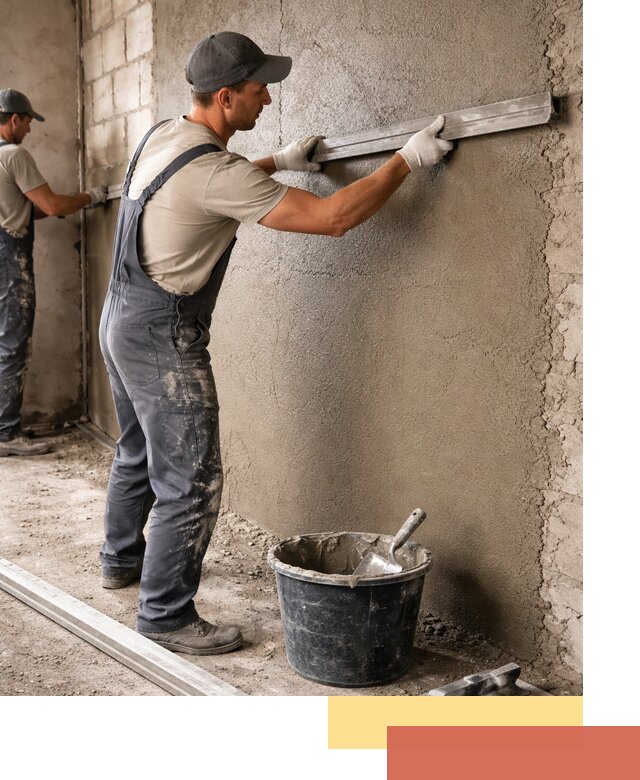 Штукатурка стен цементно-песчаная в Евпатории профессионально