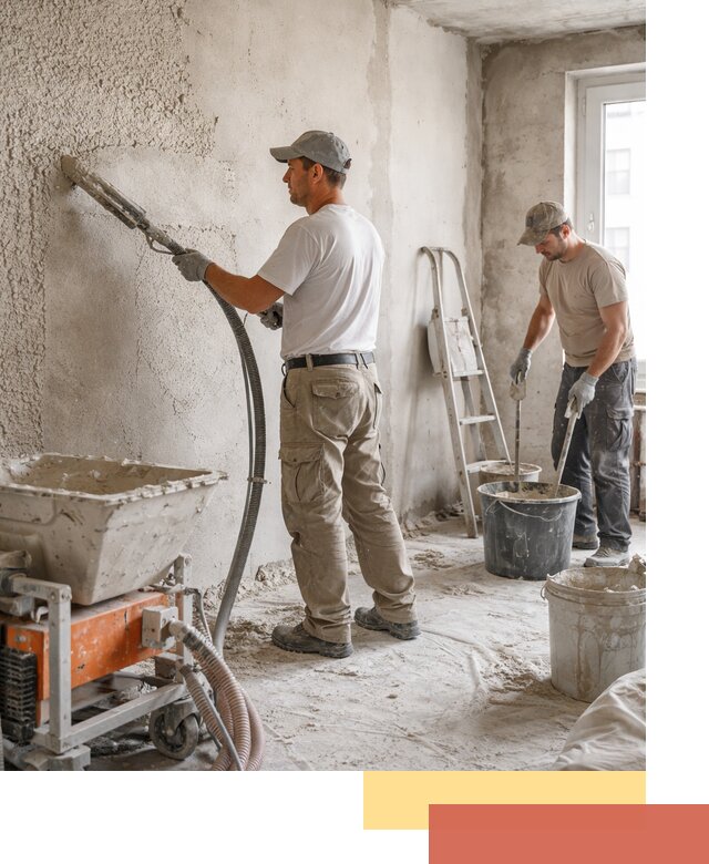 Машинная штукатурка стен в Евпатории — быстро и качественно