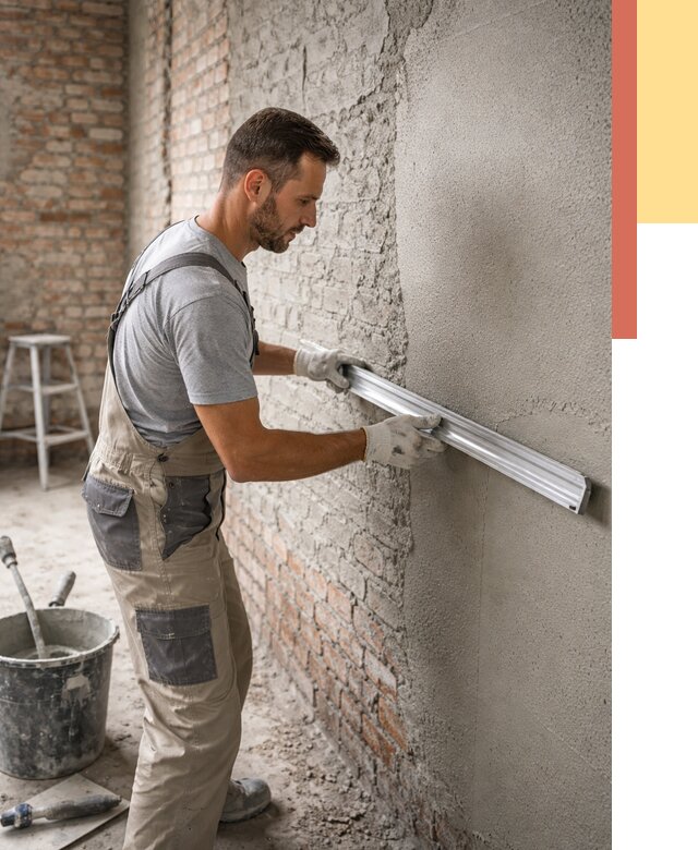 Штукатурка кирпичных стен в Евпатории от 4740 руб/м2 — быстро и недорого | ОТДЕЛОЧНИК-Евп