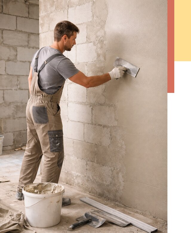 Штукатурка стен из газобетона в Евпатории от 2212 руб./м2 — быстро и недорого | ОТДЕЛОЧНИК-Евп