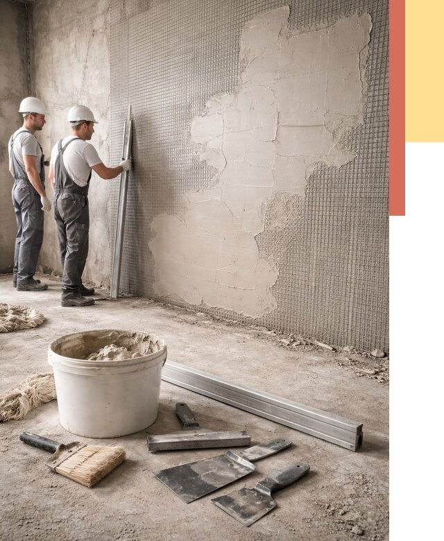 Штукатурка стен по сетке в Евпатории от 5793 руб./м2 — быстро и недорого | ОТДЕЛОЧНИК-Евп