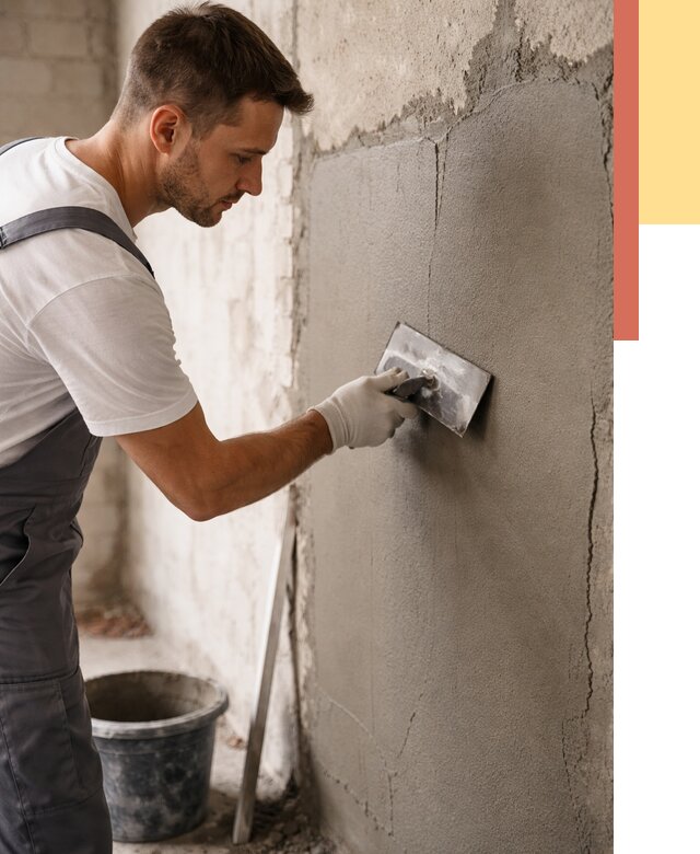 Штукатурка стен под плитку в Евпатории от 4424 руб./м2 — выравнивание под плитку | ОТДЕЛОЧНИК-Евп