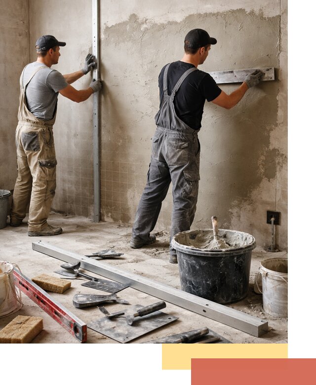 Профессиональная штукатурка стен под плитку в Евпатории