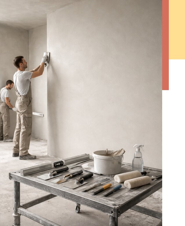 Штукатурка стен под покраску в Евпатории от 4740 руб./м² — качественно и недорого | ОТДЕЛОЧНИК-Евп