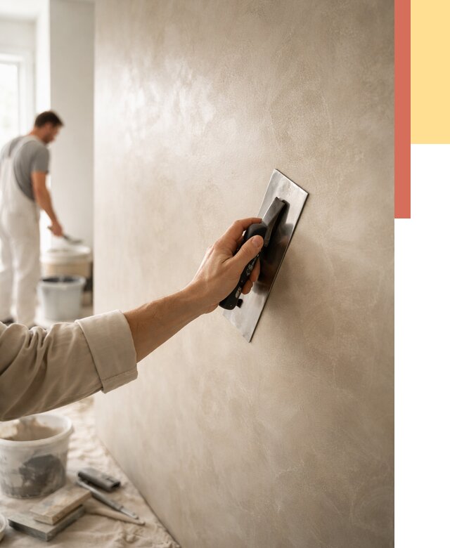 Венецианская штукатурка в Евпатории от 3687 руб/м² — нанесение стен под ключ | ОТДЕЛОЧНИК-Евп