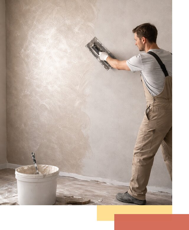 Декоративная штукатурка «Мокрый шелк» под ключ в Евпатории