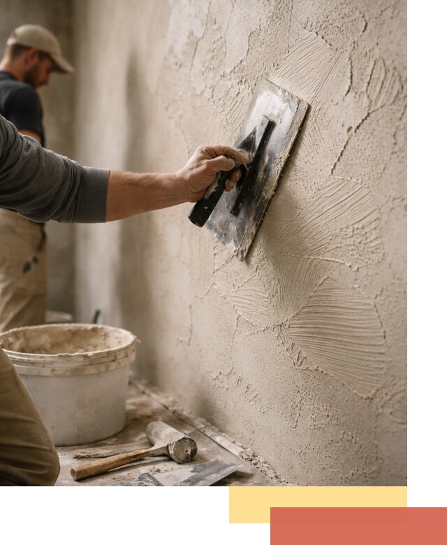 Фактурная штукатурка стен в Евпатории — монтаж, отделка, реставрация