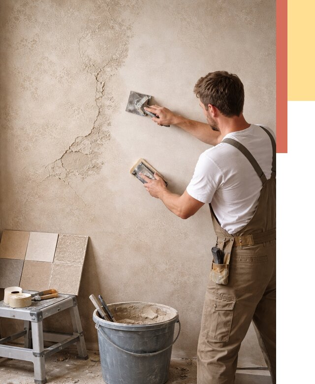 Ремонт декоративной штукатурки в Евпатории от 4740 руб. под ключ | ОТДЕЛОЧНИК-Евп