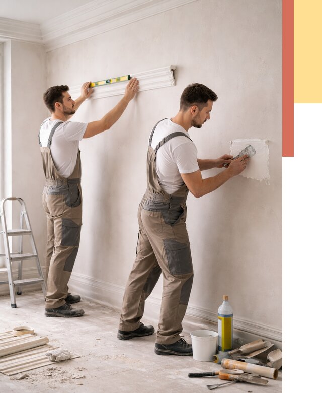 Монтаж лепнины на стены в Евпатории от 4740 руб. — недорого, быстро | ОТДЕЛОЧНИК-Евп