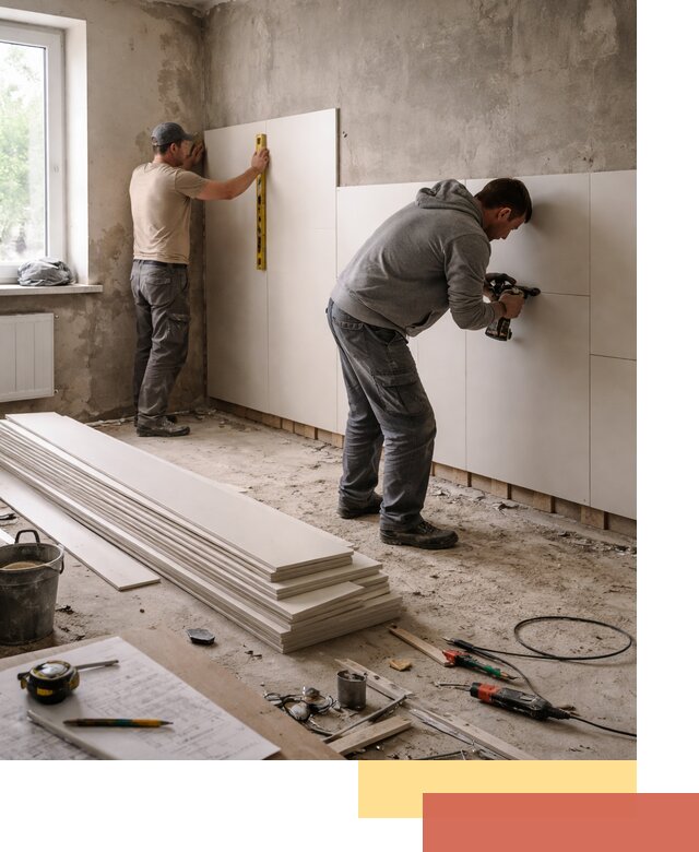 Монтаж ПВХ панелей на стены в Евпатории качественно и быстро