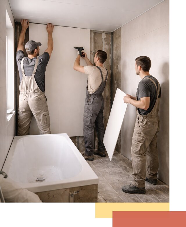 Отделка ванной панели ПВХ профессионально в Евпатории