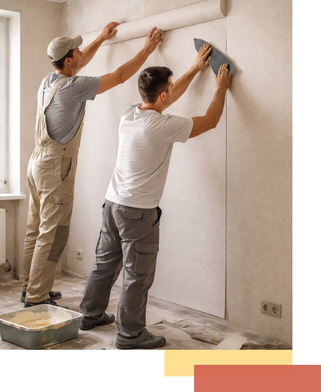 Поклейка виниловых обоев в Евпатории профессионально и качественно