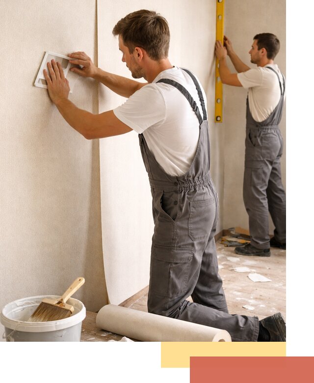 Поклейка бумажных обоев в Евпатории качественно и недорого