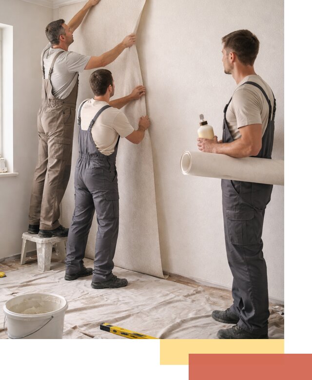 Оклейка стен обоями в Евпатории — качественно и профессионально