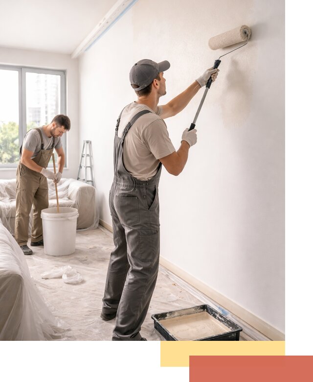 Покраска стен в офисе в Евпатории — быстрый и качественный ремонт