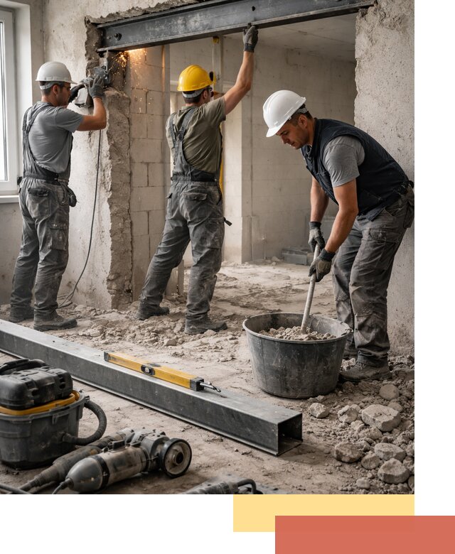 Создание проемов в стенах и несущих конструкциях в Евпатории