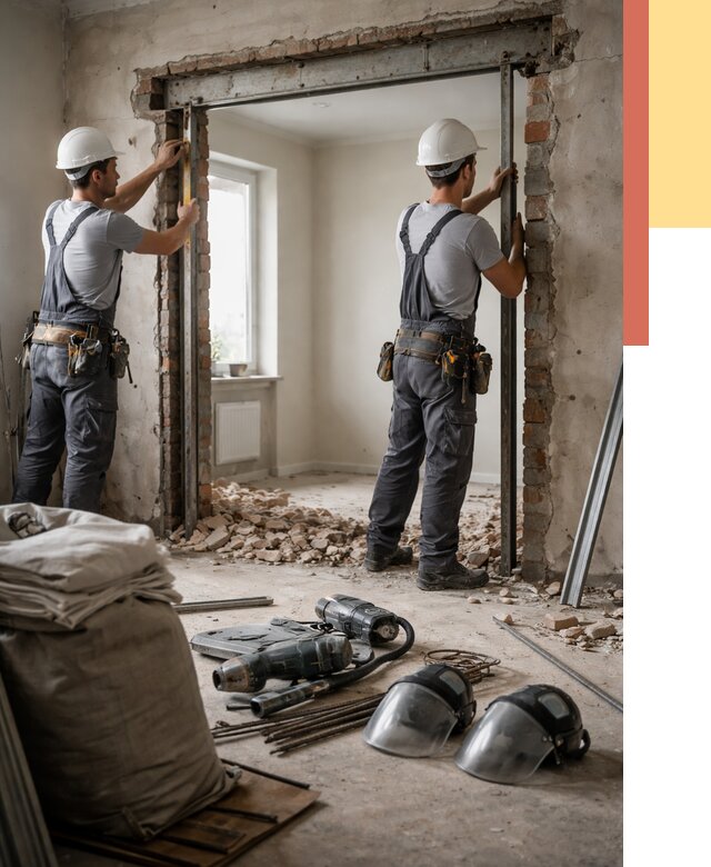 Расширение дверного проема в Евпатории от 13166 руб. под ключ | ОТДЕЛОЧНИК-Евп