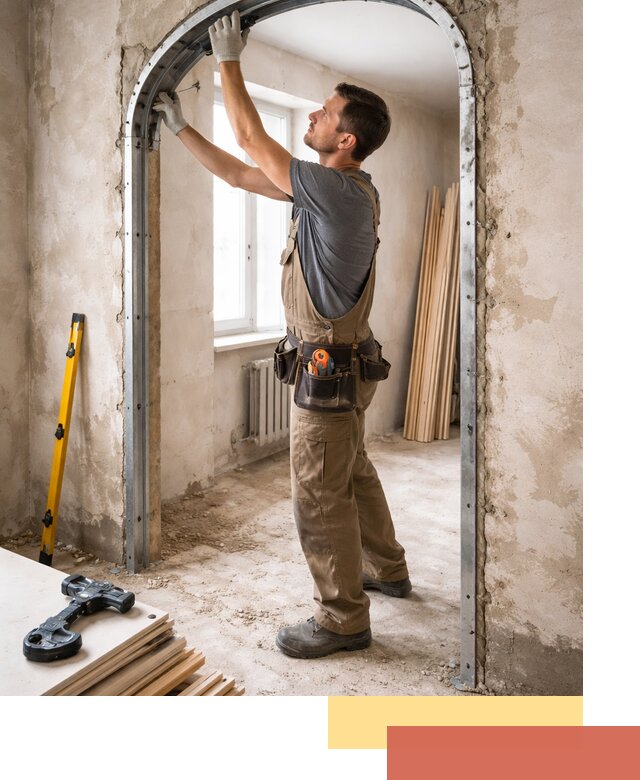 Устройство арочного проема в Евпатории под ключ