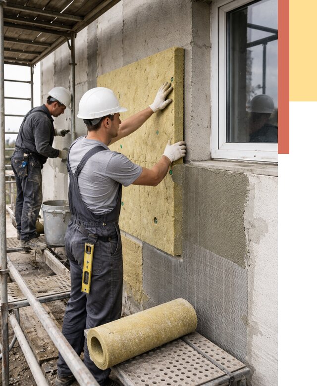 Утепление стен в Евпатории от 4529 руб. под ключ — быстро и недорого | ОТДЕЛОЧНИК-Евп