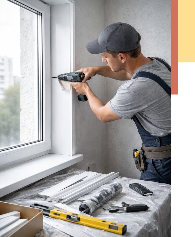 Установка пластиковых откосов в Евпатории от 2370 руб. | ОТДЕЛОЧНИК-Евп монтаж, быстро и недорого