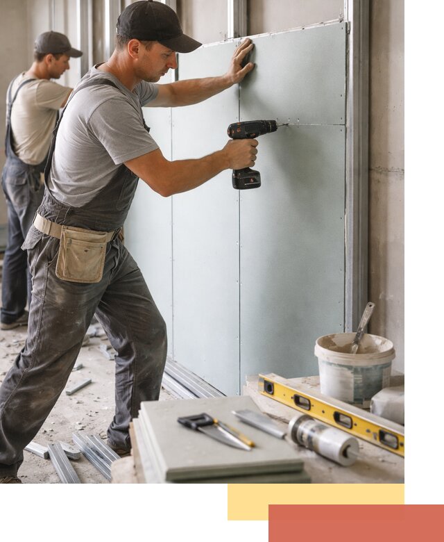 Кладка влагостойких перегородок ПГП в Евпатории