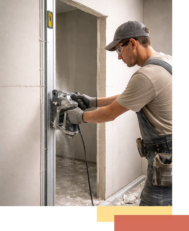 Устройство дверного проема в перегородке в Евпатории