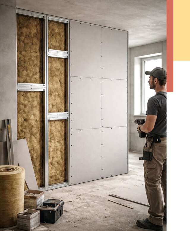 Усиленная перегородка под навеску в Евпатории от 13482 руб. — монтаж под ключ | ОТДЕЛОЧНИК-Евп