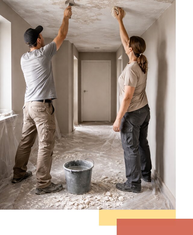 Удаление побелки с потолка в Евпатории — быстро и аккуратно