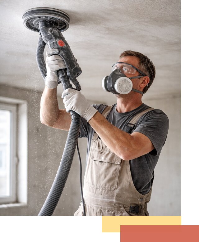 Шлифовка потолка в Евпатории — качественная подготовка под отделку