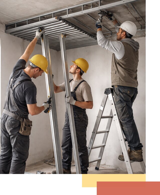 Монтаж реечного потолка под ключ в Евпатории