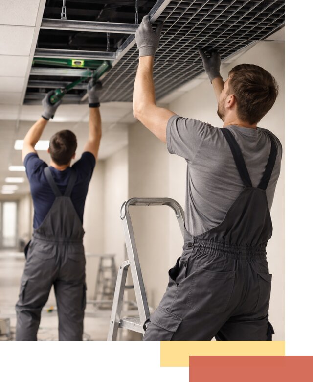 Монтаж потолка Грильято в Евпатории: установка под ключ качественно