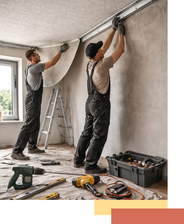 Монтаж фактурного натяжного потолка в Евпатории качественно и быстро