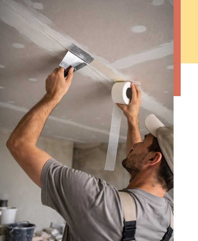 Обработка швов потолка ГКЛ в Евпатории от 7900 руб. под ключ | ОТДЕЛОЧНИК-Евп