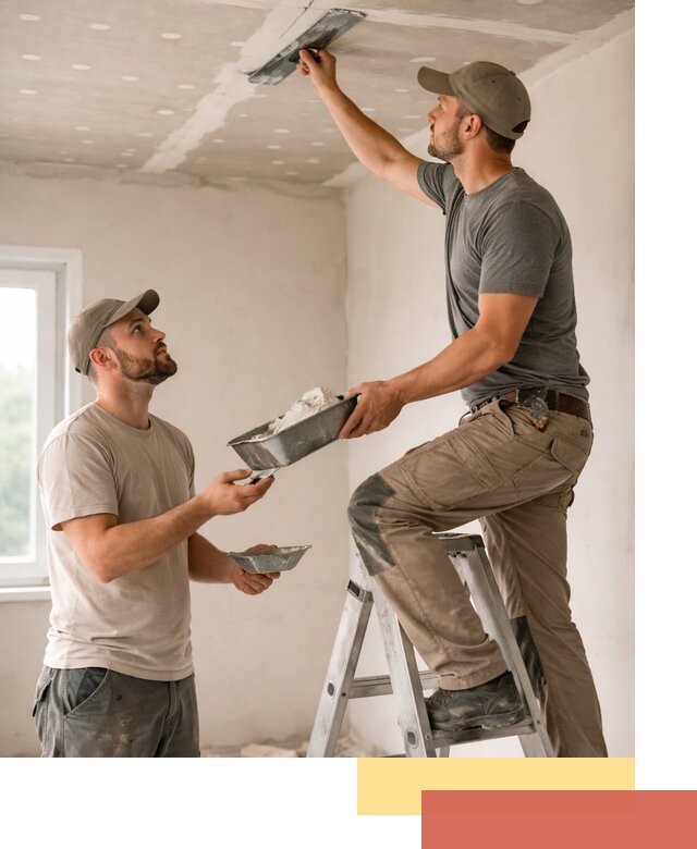 Шпаклевка потолка из гипсокартона в Евпатории качественно и быстро