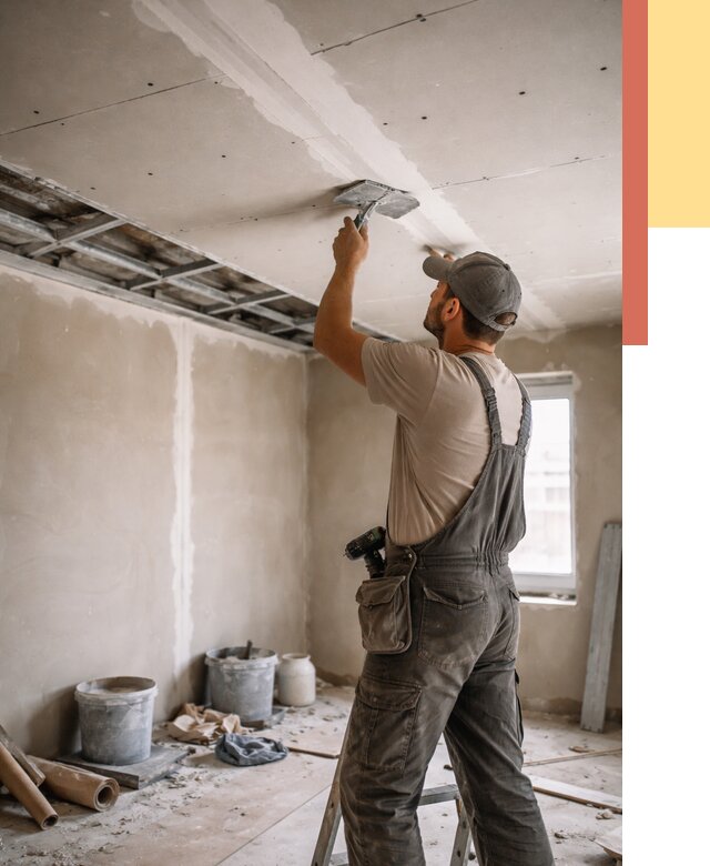 Ремонт потолка из гипсокартона в Евпатории от 685 руб./м² — быстро и недорого | ОТДЕЛОЧНИК-Евп