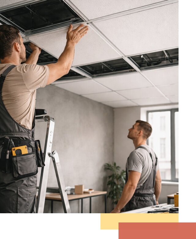 Монтаж потолочной плитки в Евпатории качественно и в срок