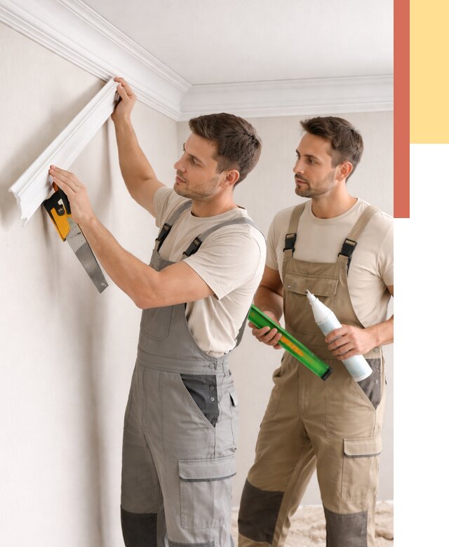 Монтаж потолочного плинтуса в Евпатории от 2423 руб. — быстро и недорого | ОТДЕЛОЧНИК-Евп