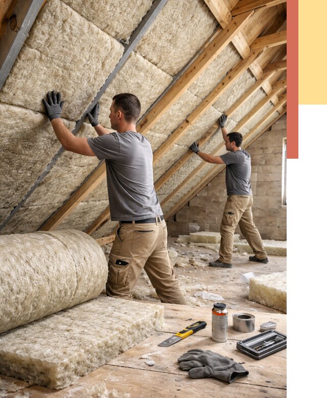 Утепление потолка минватой в Евпатории от 1527 руб. — быстро и недорого | ОТДЕЛОЧНИК-Евп