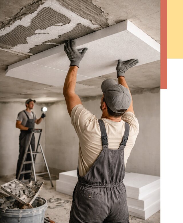 Утепление потолка пенопластом в Евпатории от 4740 руб/м2 — недорого и быстро | ОТДЕЛОЧНИК-Евп