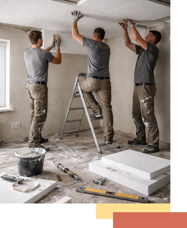 Утепление потолка пенопластом в Евпатории быстро и качественно